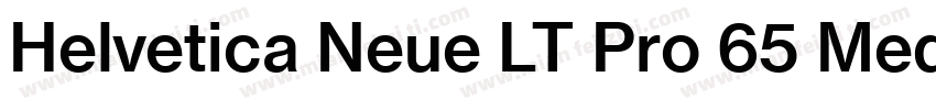 Helvetica Neue LT Pro 65 Medium字体转换